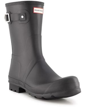 HUNTER Herren Schuhe Gummi - Schwarz