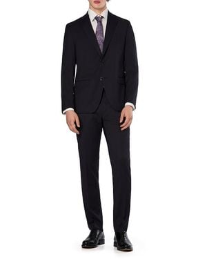 DIGEL Herren Anzug Slim Fit - Schwarz