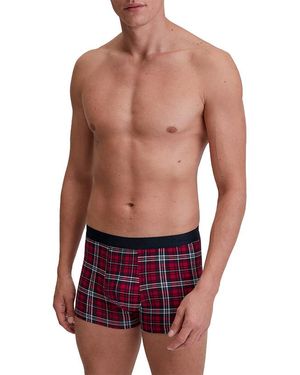 CALIDA Herren Trunk Baumwolle & Mix Gemustert - Rot