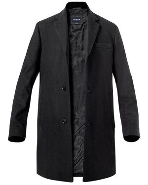 Hechter Paris Herren Mantel Unifarben - Schwarz
