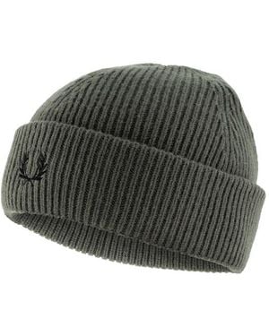 Fred Perry Herren Mützen/Caps/Hüte Woll-Stoff - Grün