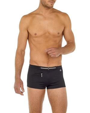 Hom Herren Bademoden Kariert - Blau