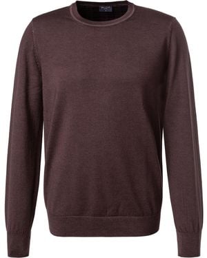 Olymp Herren Pullover Unifarben - Braun