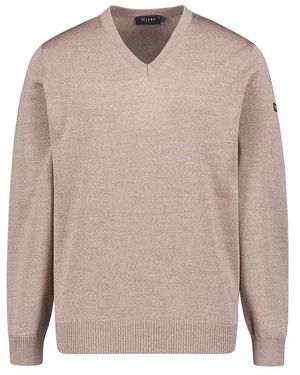 Maerz Herren Pullover Merinowolle Meliert - Pink