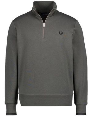 Fred Perry Herren Troyer Baumwolle Unifarben - Grau