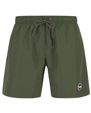 Colmar Herren Badeshorts Unifarben - Grün