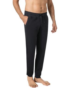 CALIDA Herren Sweatpants Baumwolle & Mix Unifarben - Schwarz