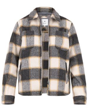 Mustang Herren Jacke Grau, Kariert