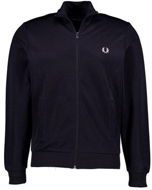 Fred Perry Herren Sweatjacke Unifarben - Blau