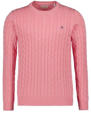 GANT Herren Pullover Unifarben - Pink