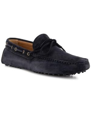 BOGGI Herren Mokassins Velours - Blau