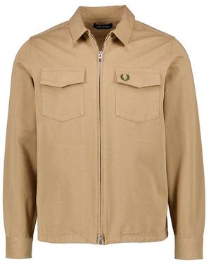 Fred Perry Herren Overshirt - Natur