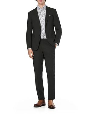 Joop! Herren Anzug Meliert Slim Fit - Schwarz