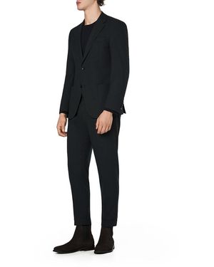 Strellson Herren Anzug Meliert Slim Fit - Schwarz