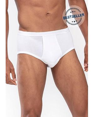 Mey Herren Sport-Slip Baumwolle & Mix Unifarben - Weiß