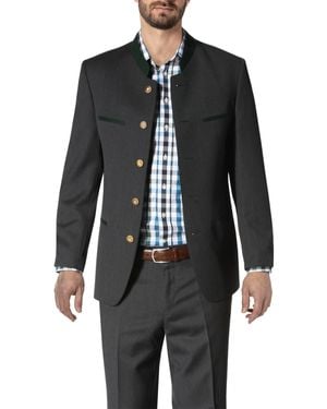 Lodenfrey Herren Sakkos/Blazer Comfort Fit - Schwarz