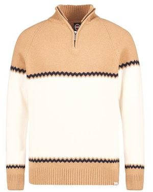 Colmar Herren Pullover Gemustert - Weiß