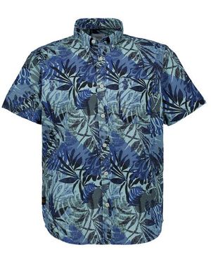 Camel Active Herren Hemden Blau,Grün