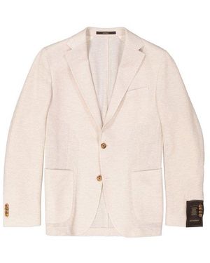 Windsor. Herren Sakko Jersey Meliert - Natur