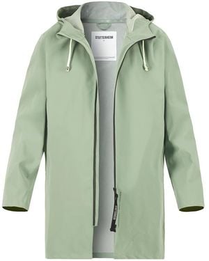 Stutterheim Herren Regenmantel Unifarben - Grün