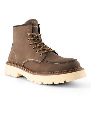Replay Herren Schnürboots Synthetik - Braun