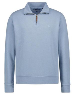 Superdry Herren Troyer Unifarben - Blau