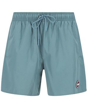 Colmar Herren Badeshorts Unifarben - Blau