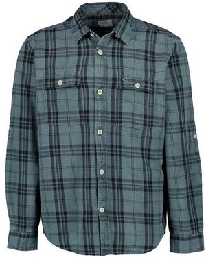 Camel Active Herren Hemd Kariert - Blau