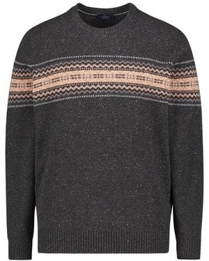 Hackett Herren Pullover Norweger - Grau