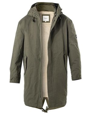 Pepe Jeans Herren Jacken Unifarben - Grün