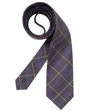 Ascot Herren Krawatte Mit Karos - Blau