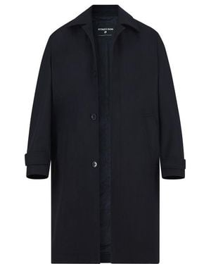Strellson Herren Mantel Unifarben - Blau