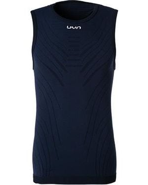 Uyn Herren T-Shirt Mikrofaser/Funktion Unifarben - Blau