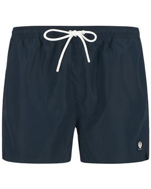 Belstaff Herren Badeshorts Unifarben - Blau