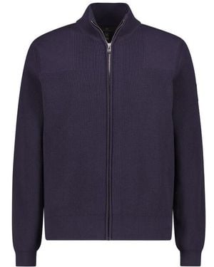 Belstaff Herren Cardigan Baumwolle Unifarben - Blau