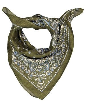Ascot Herren Bandana Seide Gemustert - Grün
