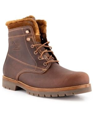 Panama Jack Herren Schnürboots Braun, Cognac Glattleder