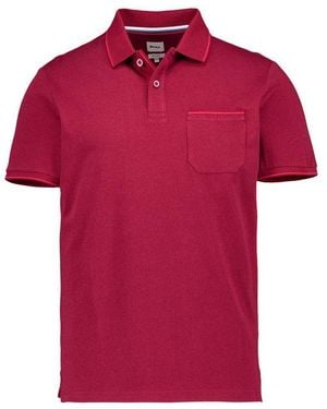 Brax Herren Polo-Shirt Meliert - Rot