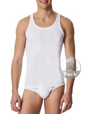 Schiesser Herren Tanktops - Weiß