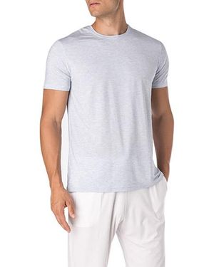Derek Rose Herren T-Shirt Modal Unifarben - Weiß