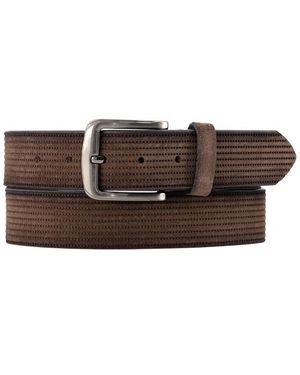Lindenmann Herren Gürtel Nubuk - Braun