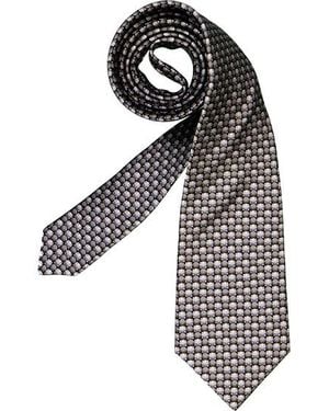 Lanvin Herren Krawatte Seide Gemustert - Schwarz