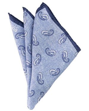 BOGGI Herren Einstecktuch Gemustert - Blau