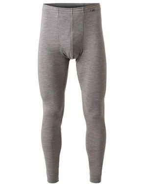 CALIDA Herren Lange Unterhose Schurwollmix Unifarben - Grau