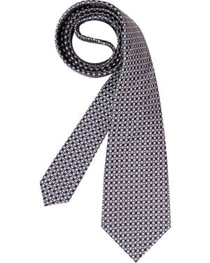 Lanvin Herren Krawatte Seide Gemustert - Blau