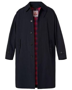 Baracuta Herren Mantel Unifarben - Blau