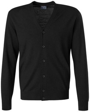 Olymp Herren Cardigan Unifarben - Schwarz