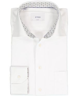 Eton Herren Hemd - Weiß