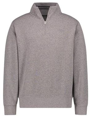 Superdry Herren Troyer Baumwolle Unifarben - Grau