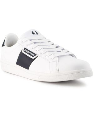 Fred Perry Herren Sneaker Glattleder - Weiß